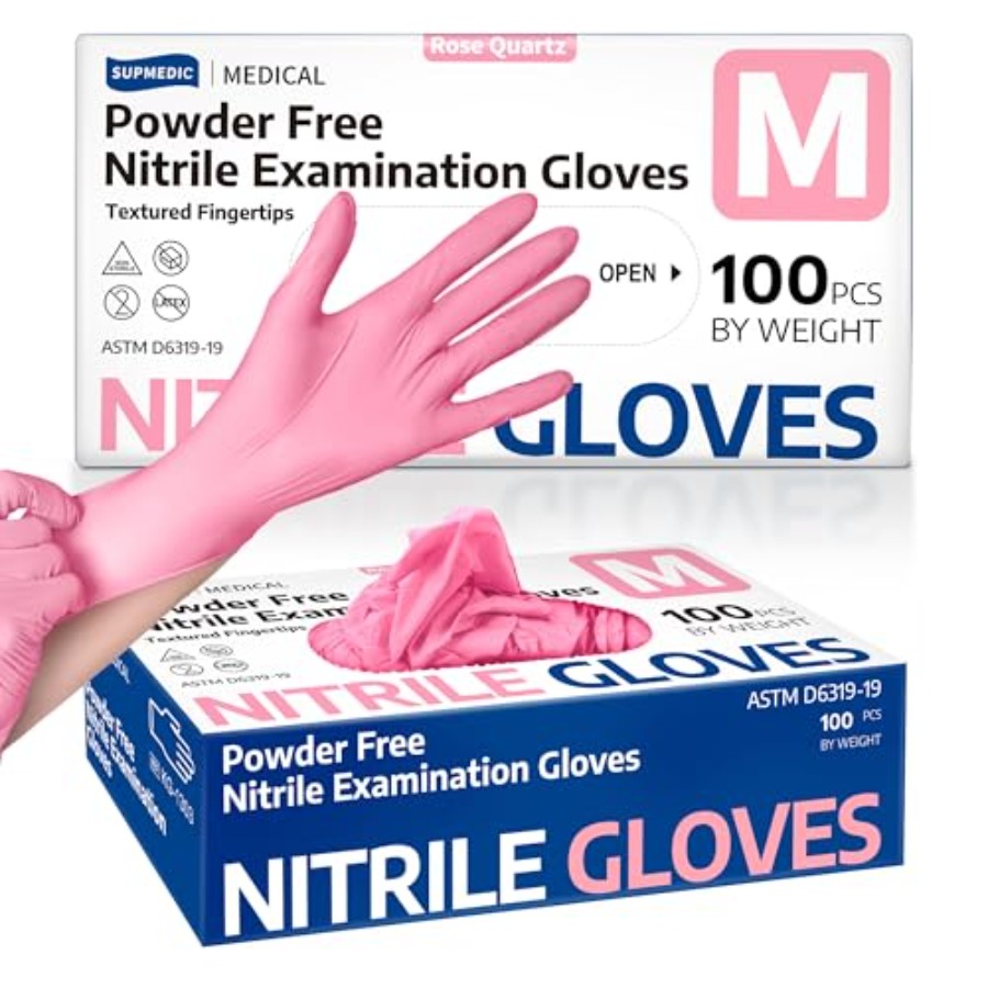 Exam Glove Nitrile - Supmedic Medical Nitrile Exam Gloves, 3.5