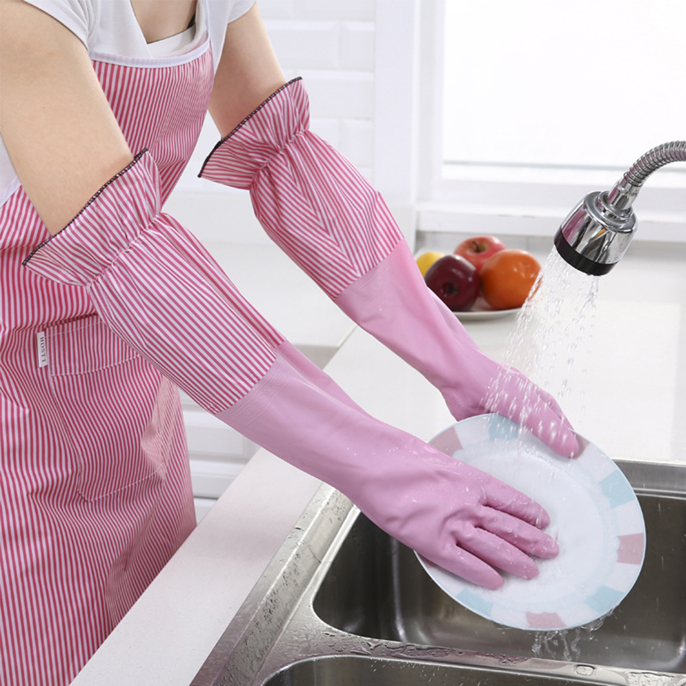 Dish Glove Rubber - Accessories Velvet Washing Warm Cleaning Wash
