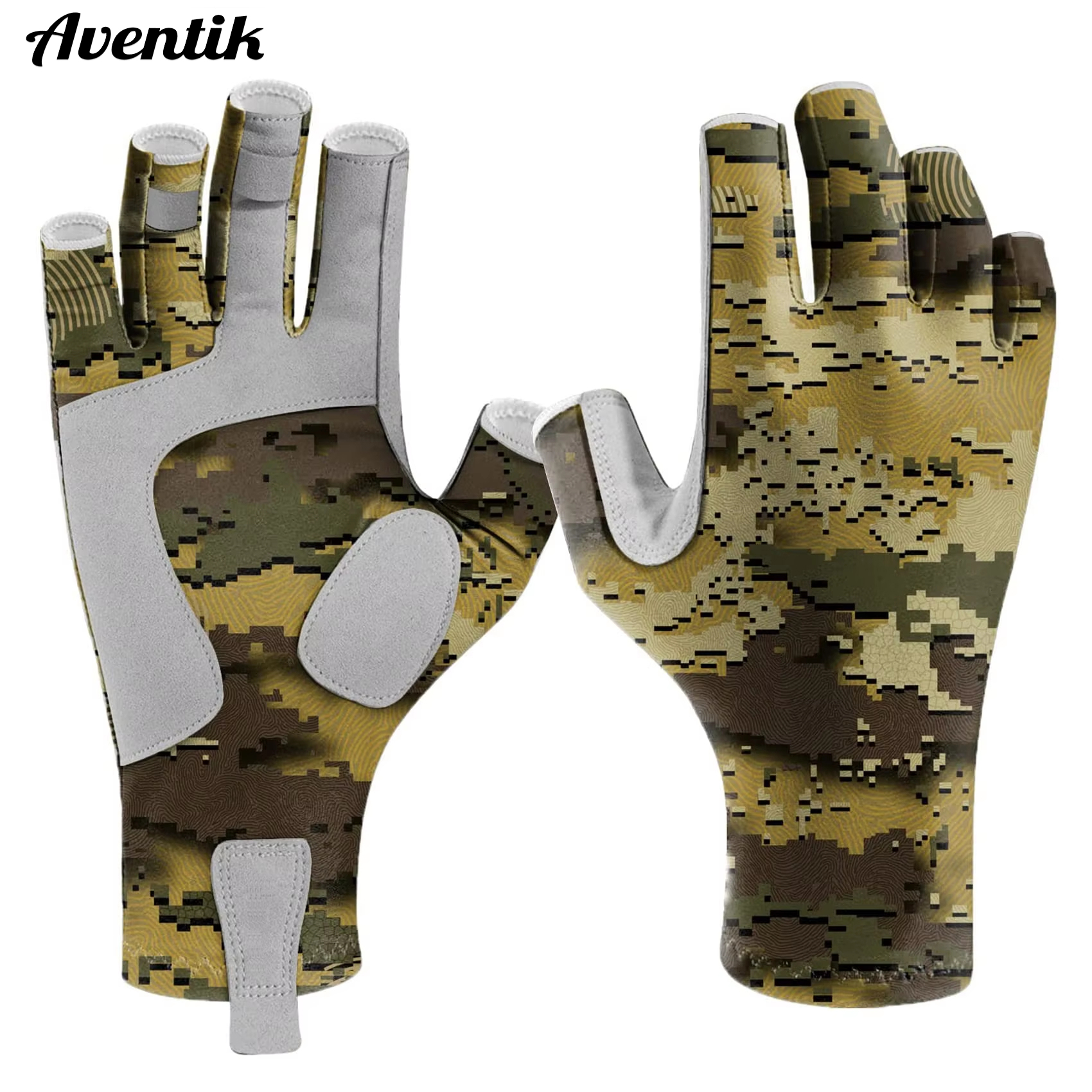 Cycling Glove Padded - Riverruns Fingerless Fishing Gloves are designed