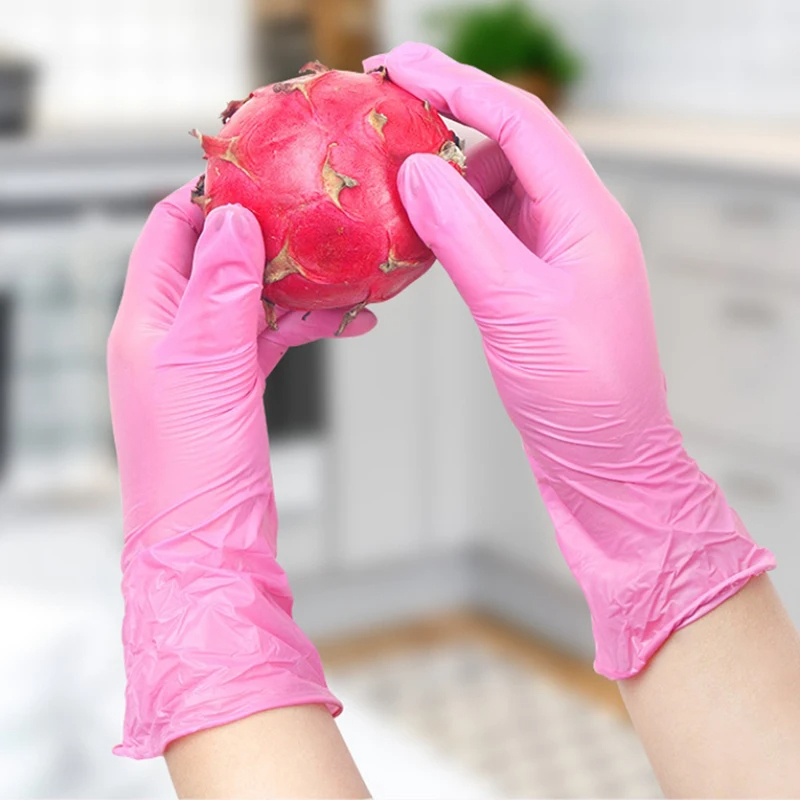 Green Disposable Gloves Pink E - Exam Glove Nitrile のレビューと価格