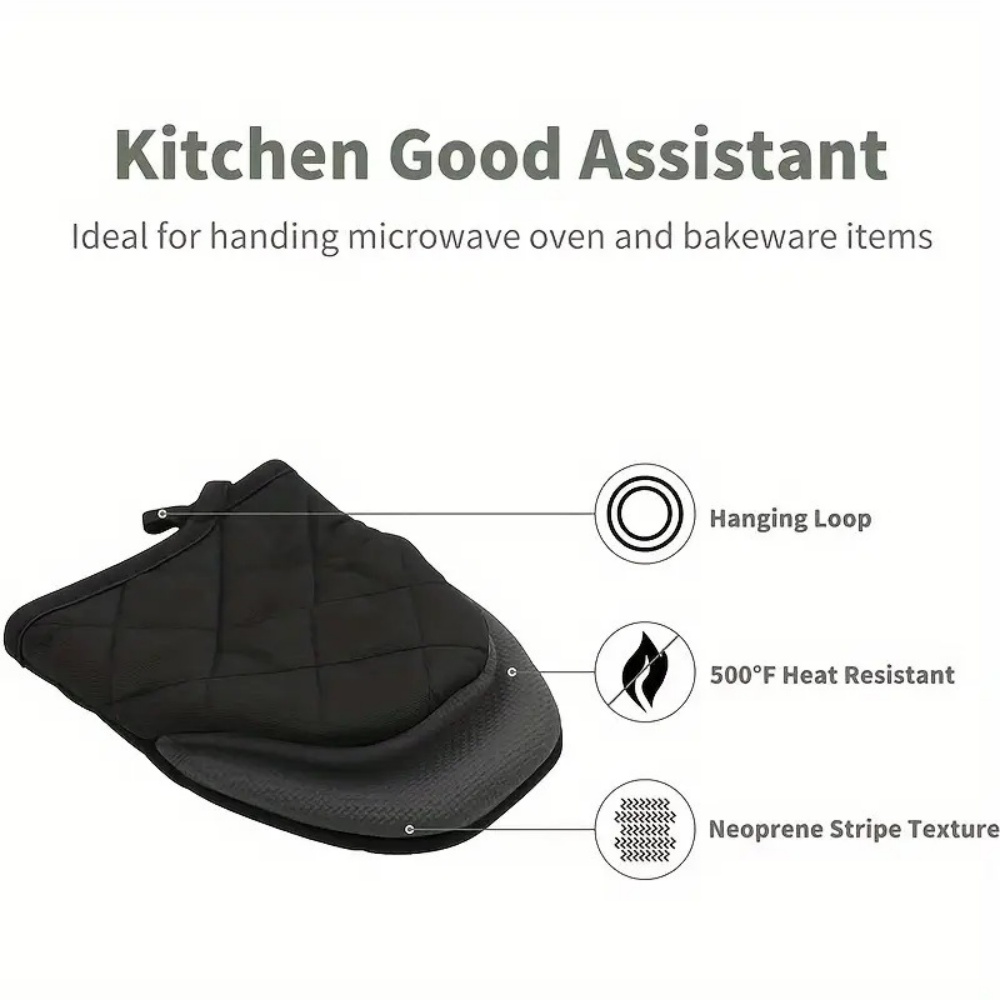 Oven Mitts 500°F Heat Resistan - Oven Mitt Silicone のレビューと価格