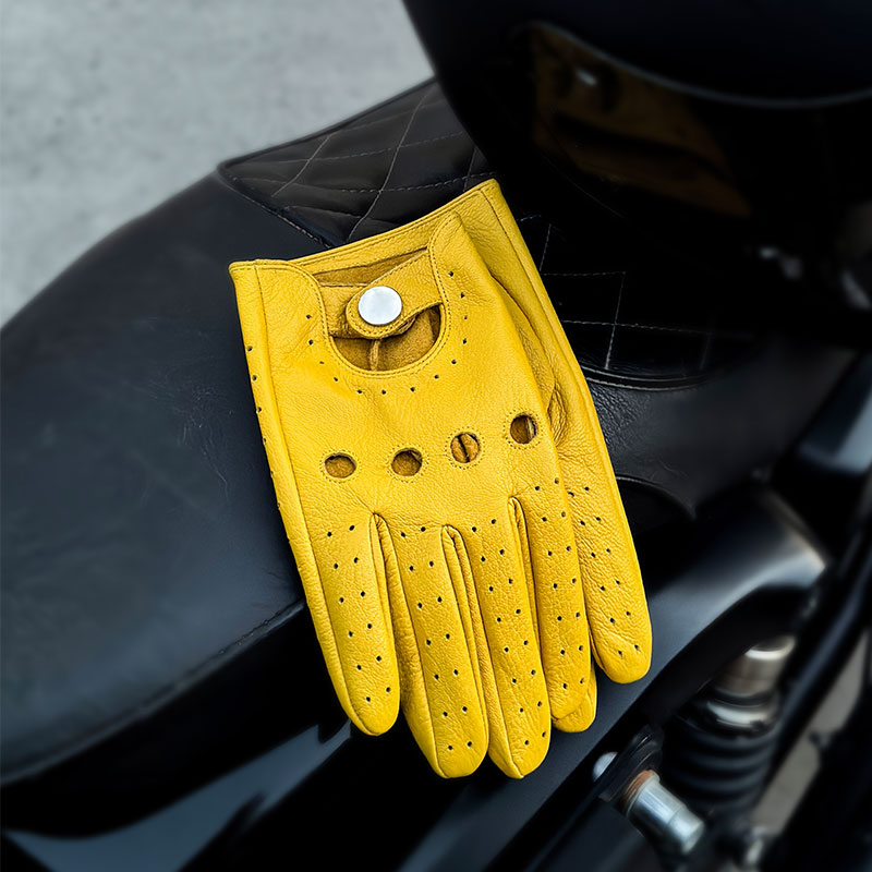 Genuine Leather Gloves for Men - Leather Driving Glove のレビューと価格