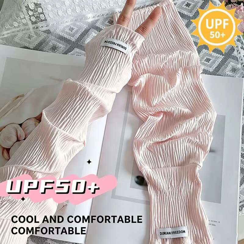 Summer Loose Ice Silk Uv Prote - Fingerless Glove Knit のレビューと価格