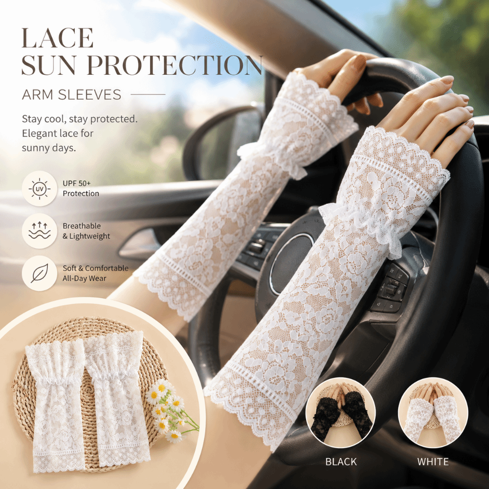 Lace Ruffles Pleated Detachabl - Fingerless Glove Knit のレビューと価格