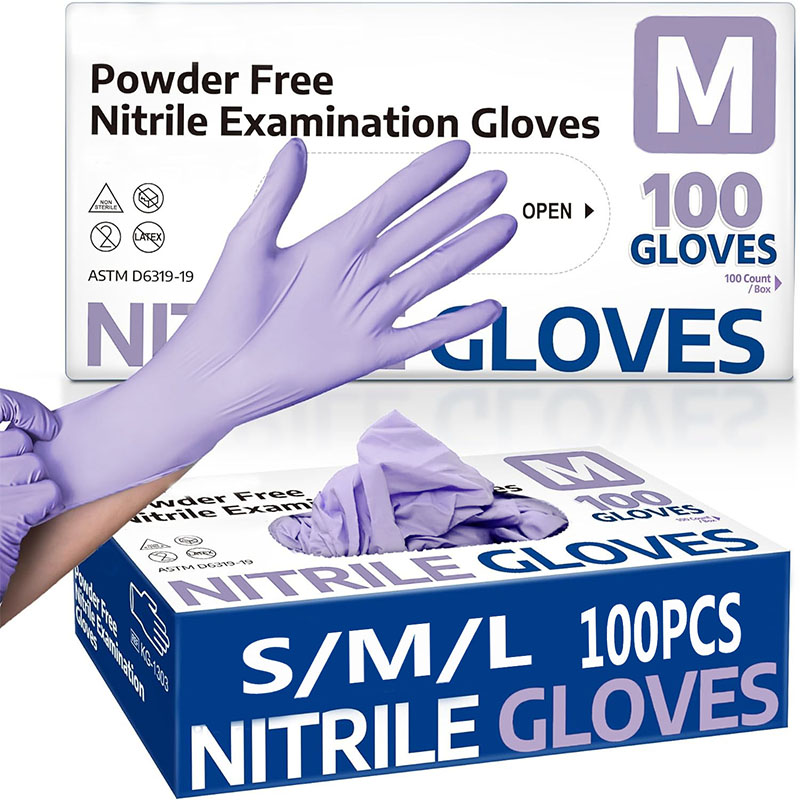 10/20/50/100PCS Purple Disposa - Nitrile Mechanic Glove のレビューと価格
