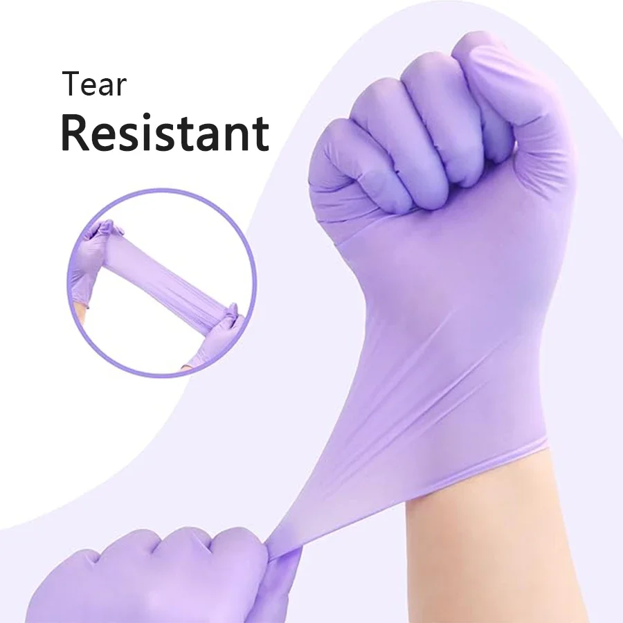 10/20/50/100PCS Purple Disposa - Nitrile Mechanic Glove のレビューと価格