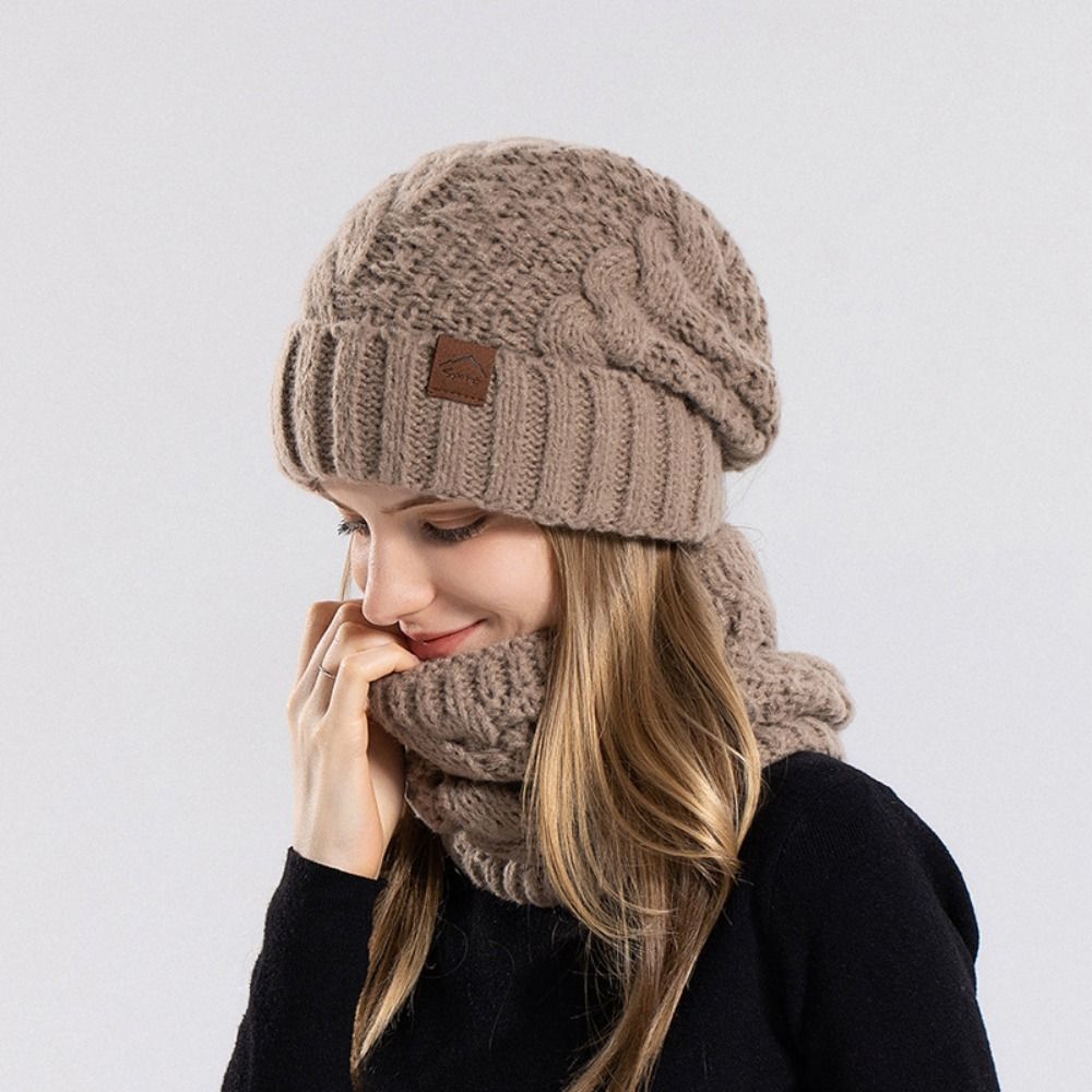 Soft Winter Beanie Hat Scarf S - Wool Glove Lined のレビューと価格