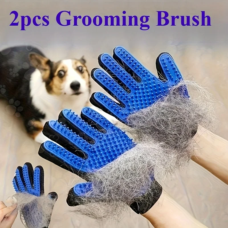 Pet Gloves Cat Grooming Gloves - Rubber Glove Cleaning のレビューと価格