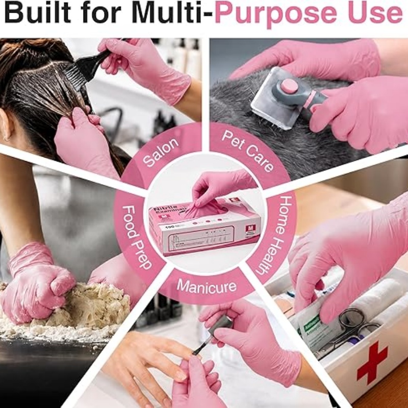 Pink Nitrile Disposable Gloves - Nitrile Mechanic Glove のレビューと価格