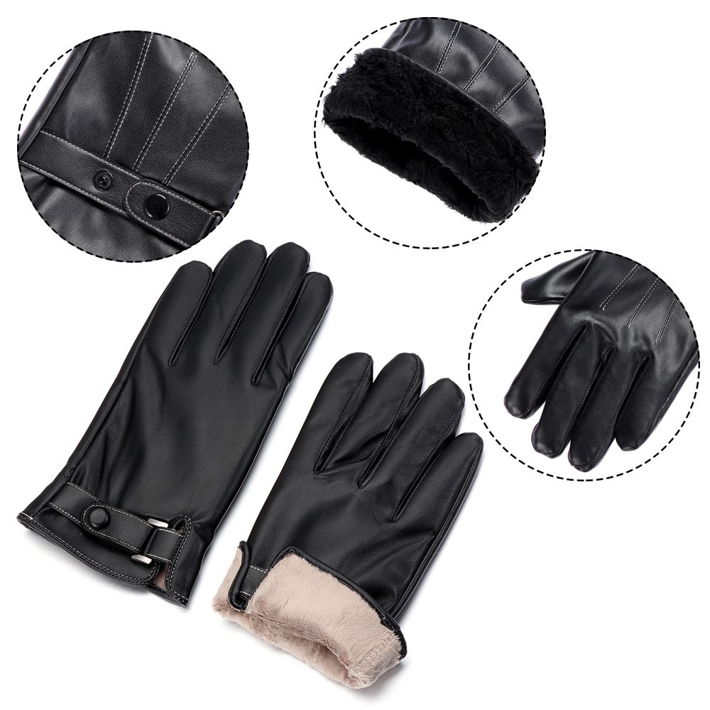 Men's Fleece Thermal Leather G - Leather Driving Glove のレビューと価格