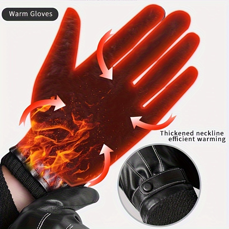 1Pair Winter Gloves Warm Drivi - Leather Driving Glove のレビューと価格