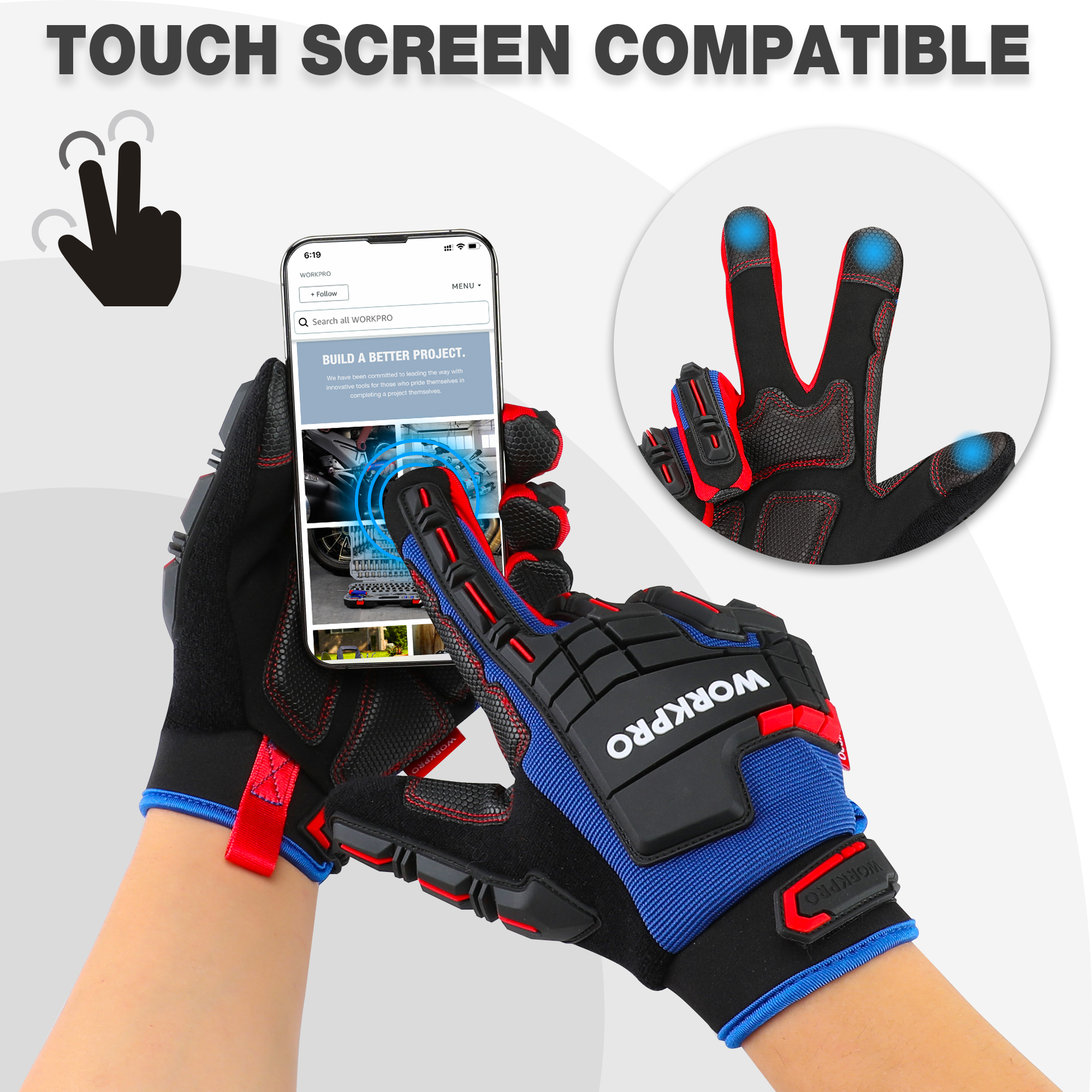 WORKPRO Heavy-duty Work Gloves - Work Glove Impact のレビューと価格