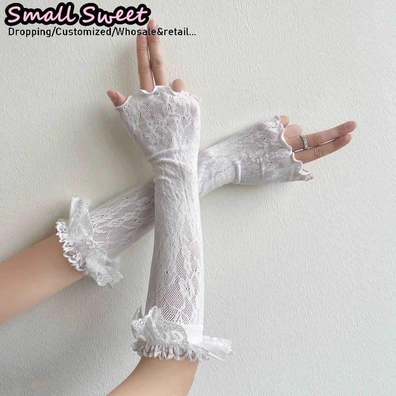 Women's Harajuku White Arm Sle - Fingerless Glove Knit のレビューと価格