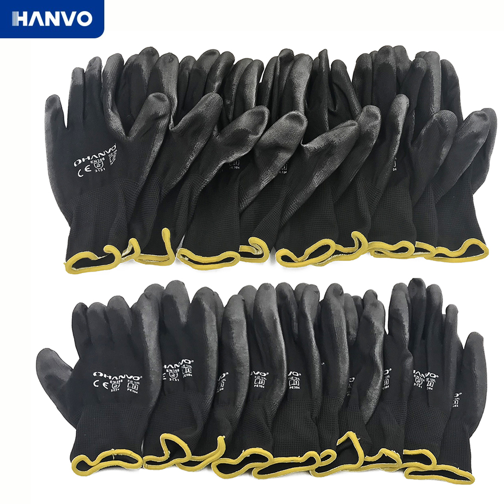 10 Pairs PU Nitrile Safety Coa - Nitrile Mechanic Glove のレビューと価格