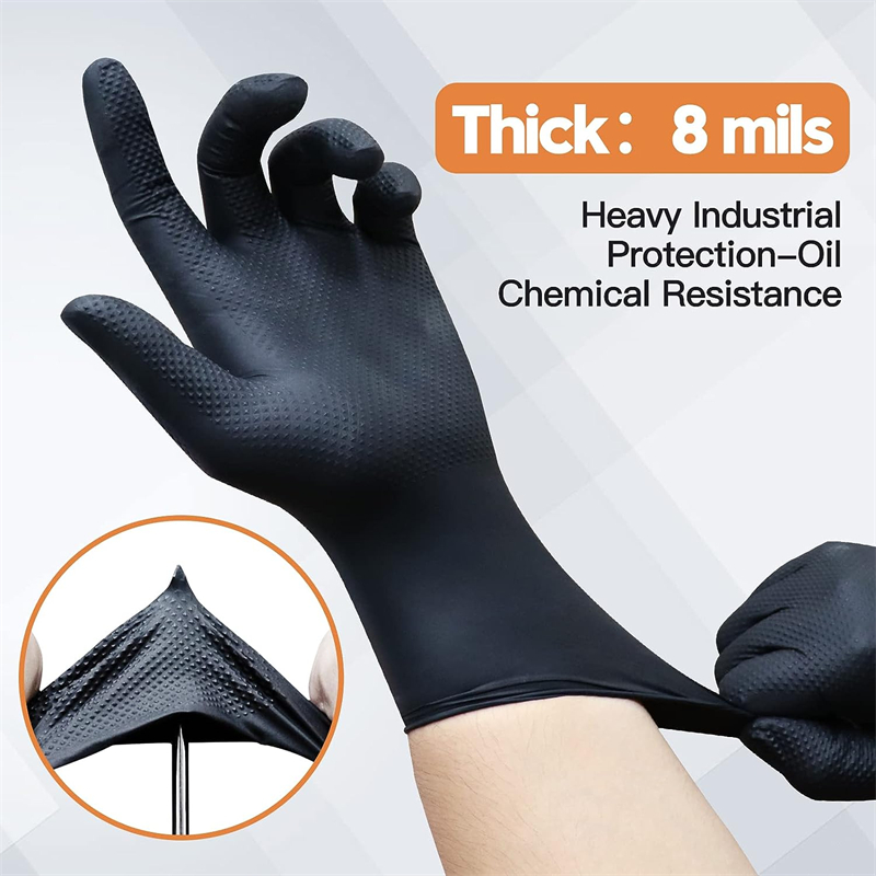 Black Nitrile Gloves Disposabl - Nitrile Mechanic Glove のレビューと価格