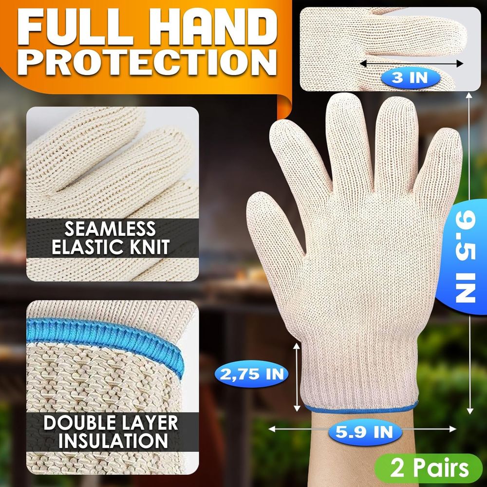 Heat-Resistant Gloves, 9.5 Len - Heat Resistant Glove のレビューと価格