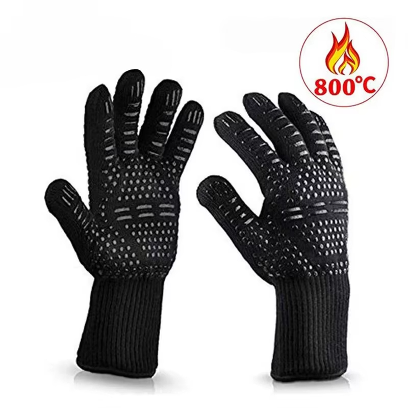 One Piece BBQ Gloves High Temp - Oven Mitt Silicone のレビューと価格