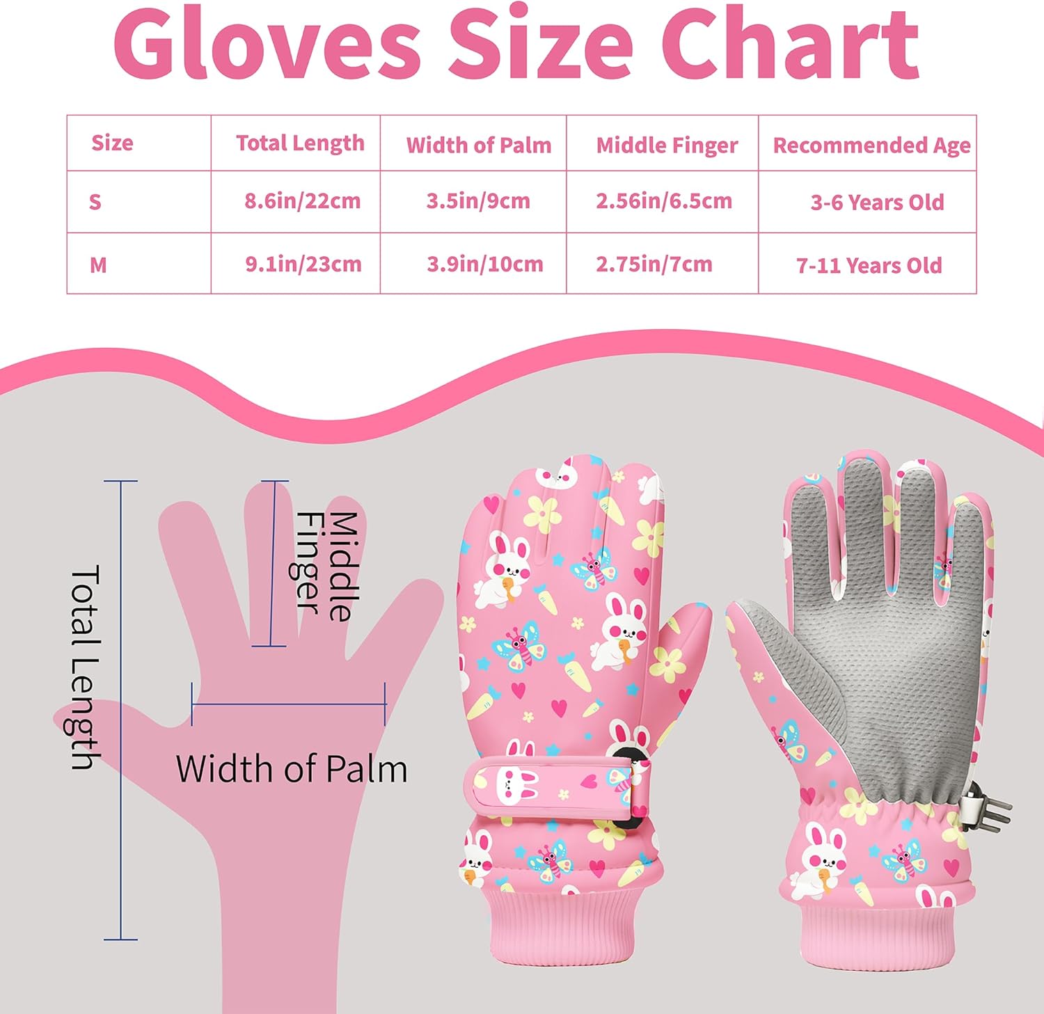 Kids Winter Snow Gloves, Water - Winter Glove Insulated のレビューと価格