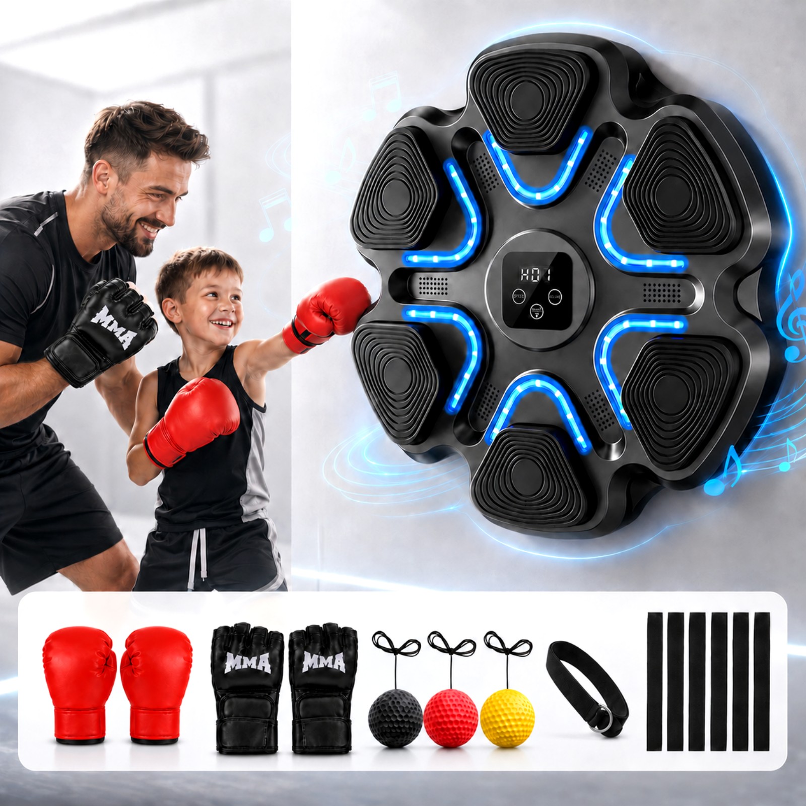 Music Boxing Machine Kids Adul - Workout Glove Gym のレビューと価格