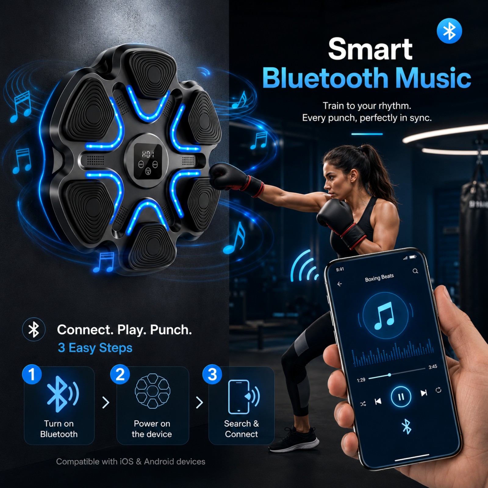 Music Boxing Machine Kids Adul - Workout Glove Gym のレビューと価格