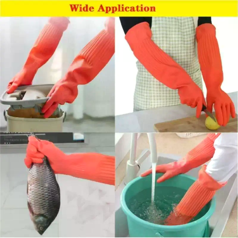 Long Reusable Rubber Dishwashi - Dish Glove Rubber のレビューと価格