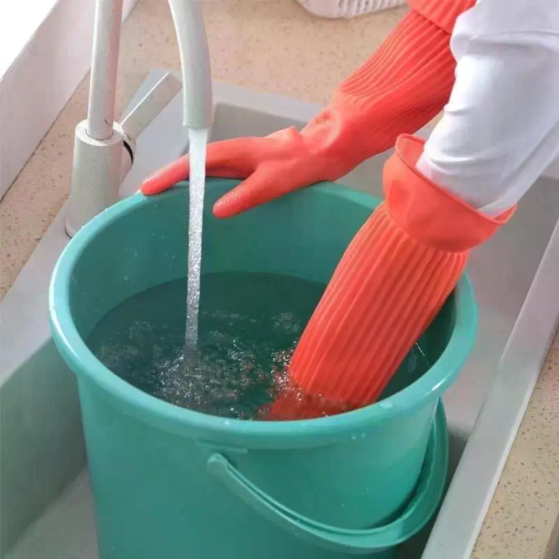 Long Reusable Rubber Dishwashi - Dish Glove Rubber のレビューと価格