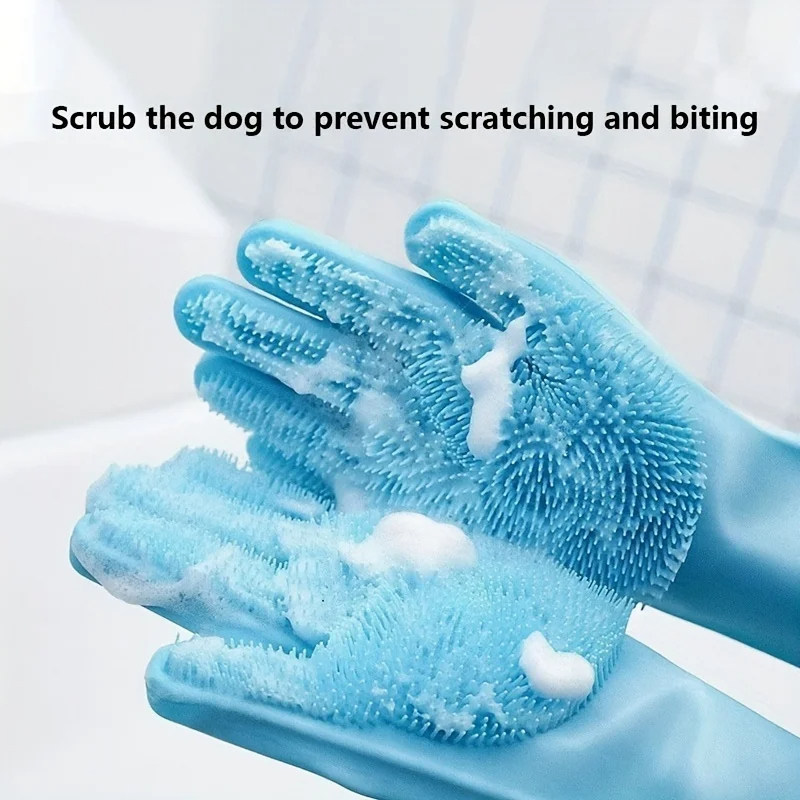 Pet Grooming Cleaning Gloves D - Rubber Glove Cleaning のレビューと価格