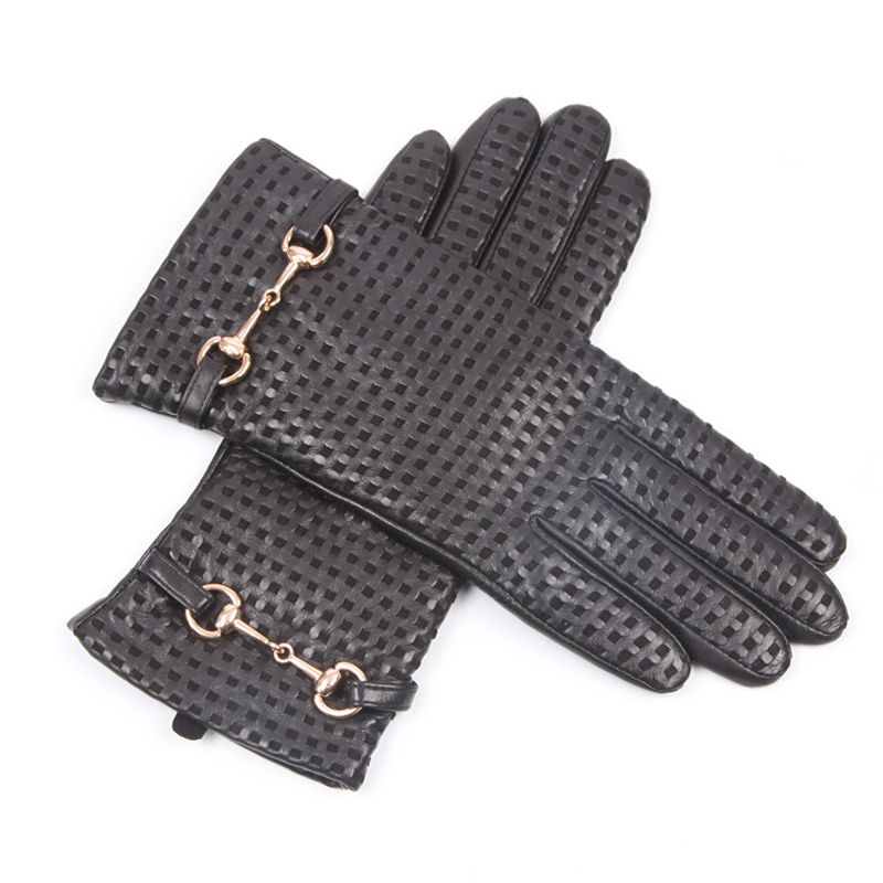 Real Leather Gloves Female The - Wool Glove Lined のレビューと価格