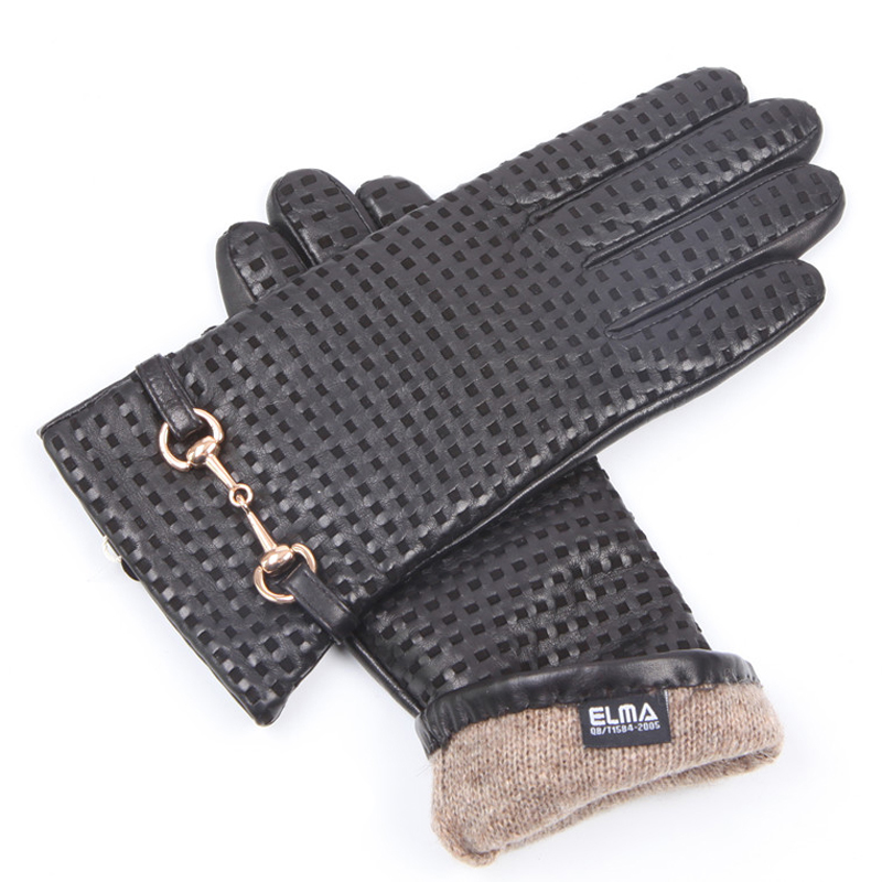Real Leather Gloves Female The - Wool Glove Lined のレビューと価格