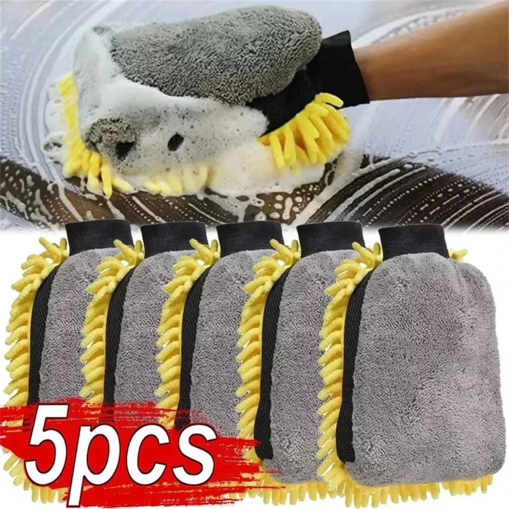 1/5pcs Car Washing Gloves Wate - Gardening Glove Waterproof のレビューと価格