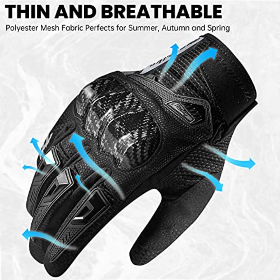 Motorcycle Gloves Touchscreen  - Motorcycle Glove Knuckle のレビューと価格