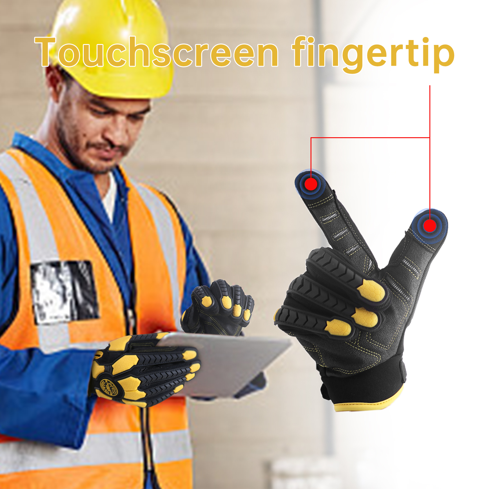 PVC Reinforced Impact Protecti - Work Glove Impact のレビューと価格