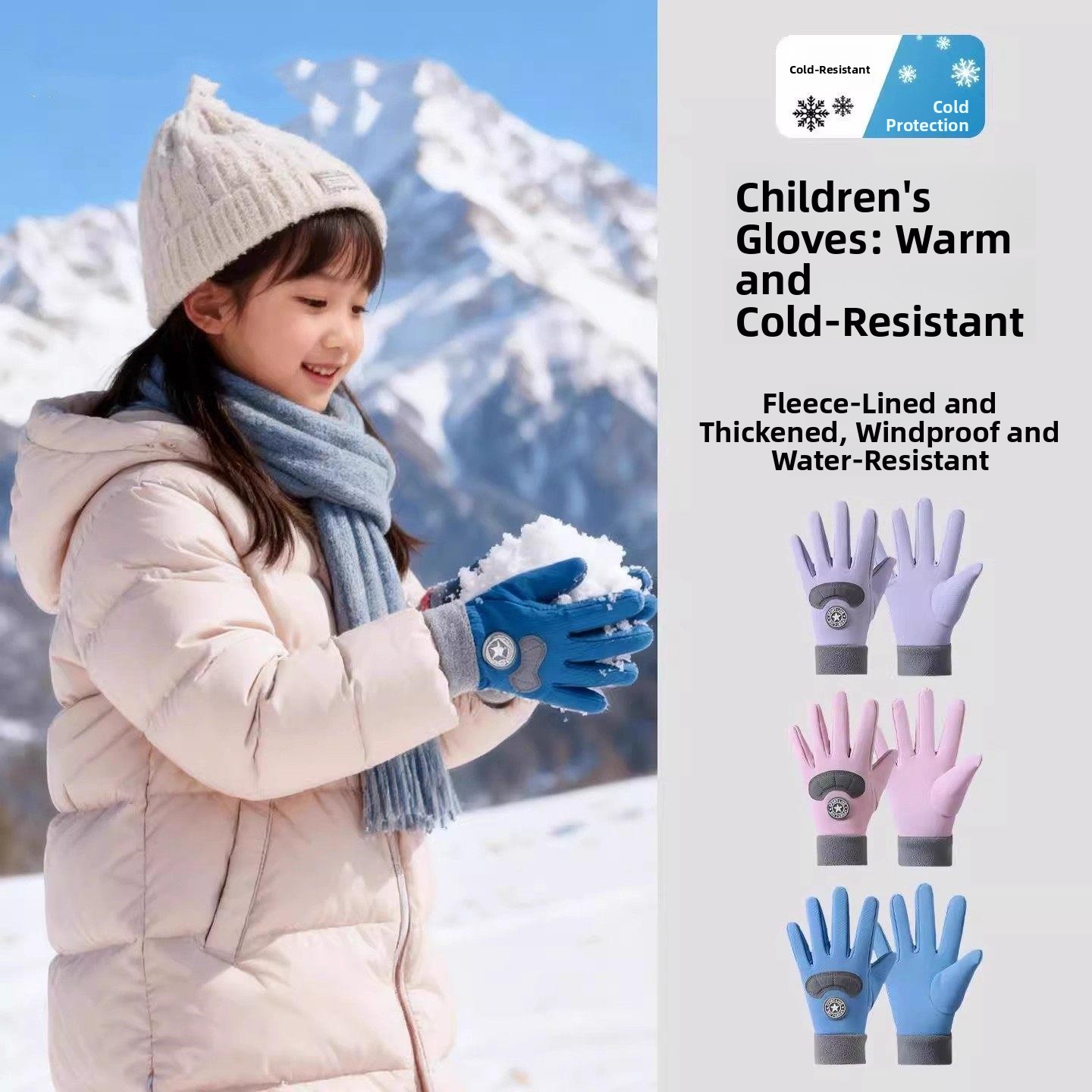 Children's Ski Gloves Winter W - Winter Glove Insulated のレビューと価格