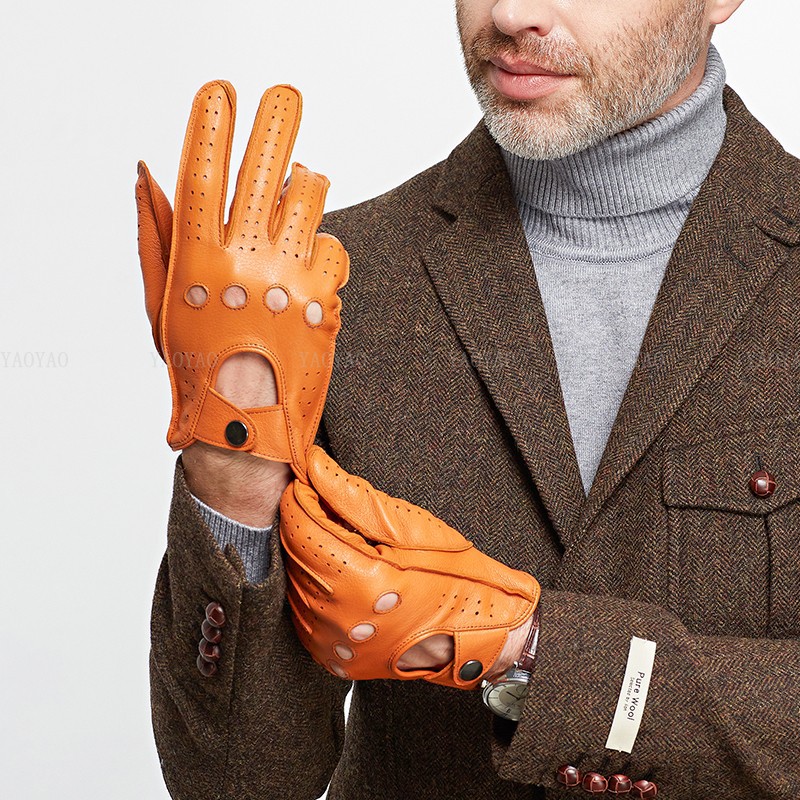 Fashion Accessories Male Sprin - Leather Driving Glove のレビューと価格