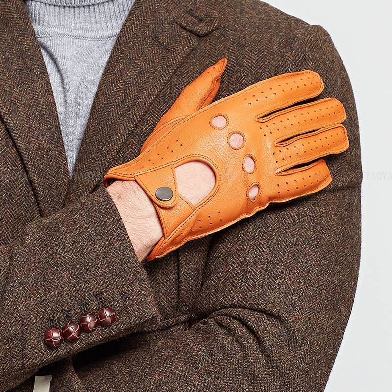 Fashion Accessories Male Sprin - Leather Driving Glove のレビューと価格