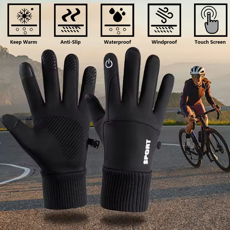 Black Winter Warm Full Fingers - Ski Glove Waterproof のレビューと価格