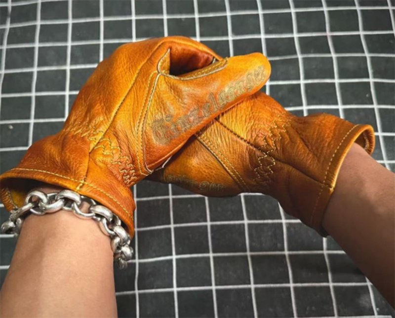 Handmade Genuine Leather Retro - Motorcycle Glove Knuckle のレビューと価格