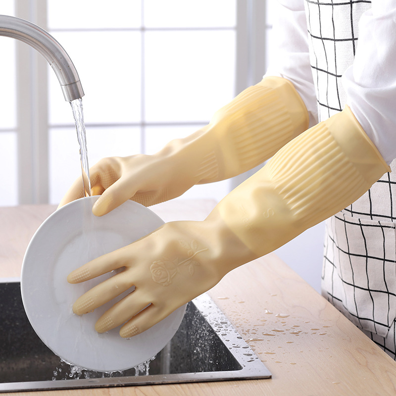 38cm Household Laundry Gloves  - Dish Glove Rubber のレビューと価格