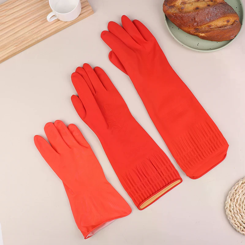 1Pair Latex Long Dish Washing  - Dish Glove Rubber のレビューと価格