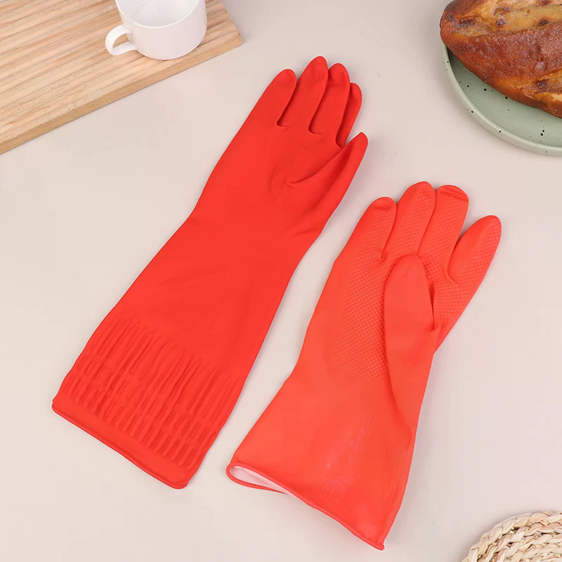 1Pair Latex Long Dish Washing  - Dish Glove Rubber のレビューと価格