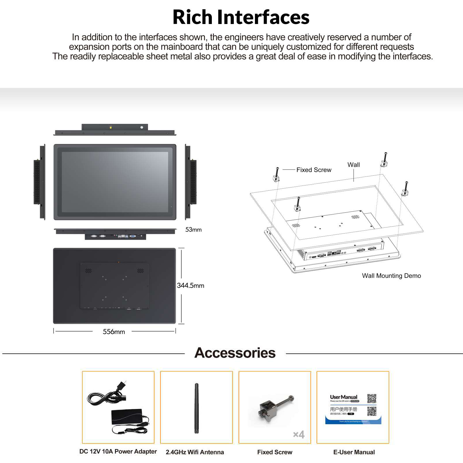 Custom IP65 Waterproof Fanless - Touchscreen Glove Capacitive のレビューと価格