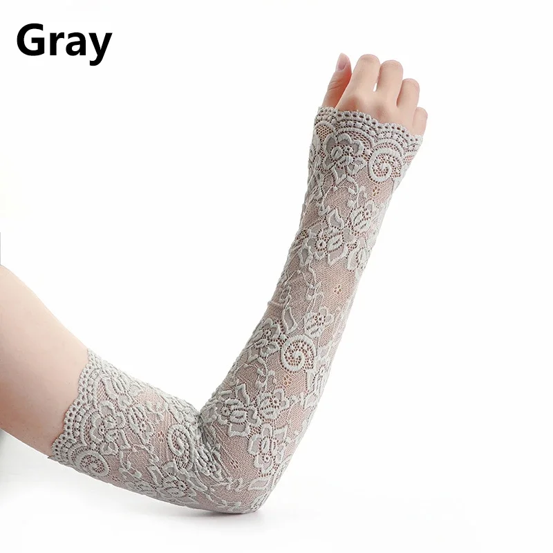 Summer Sunscreen Lace Arm Slee - Fingerless Glove Knit のレビューと価格