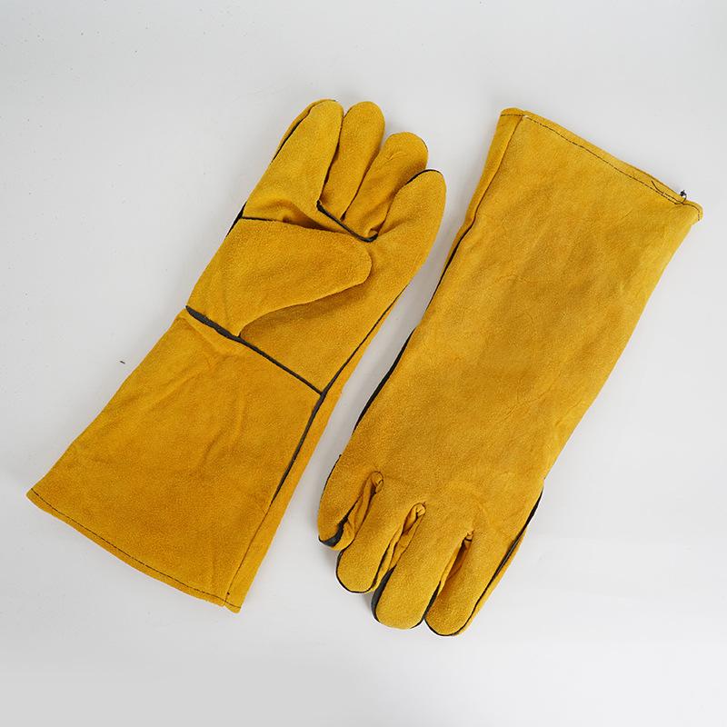 1 Pair 40Cm Welding Leather Gl - Cut Resistant Glove のレビューと価格