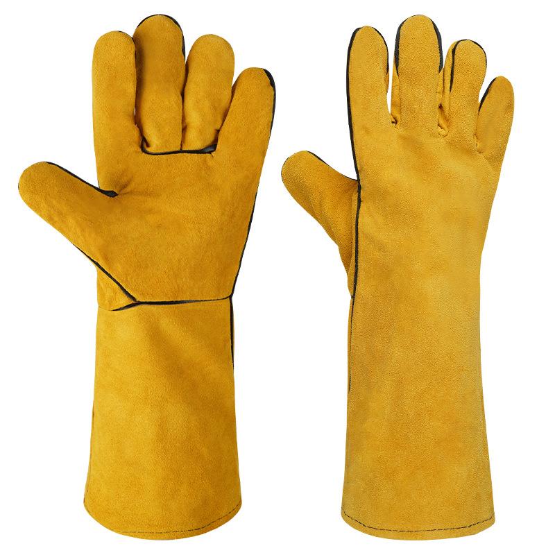 1 Pair 40Cm Welding Leather Gl - Cut Resistant Glove のレビューと価格