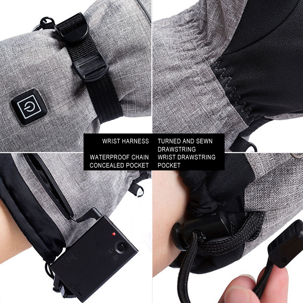 Electric Heated Gloves Men Wom - Ski Glove Waterproof のレビューと価格