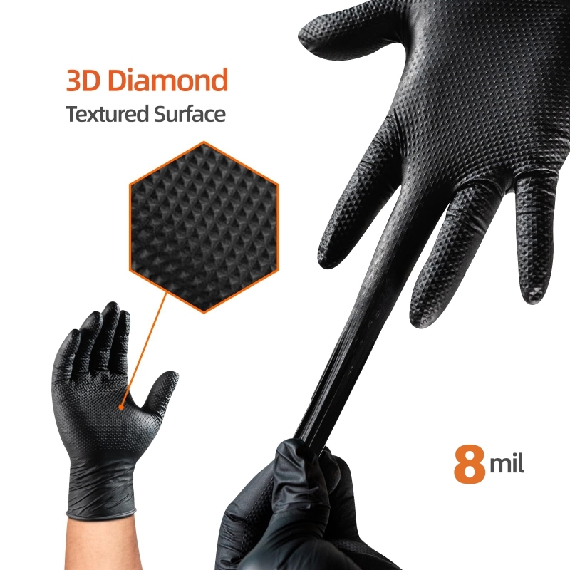 Heavy Duty Nitrile Safety Work - Nitrile Mechanic Glove のレビューと価格