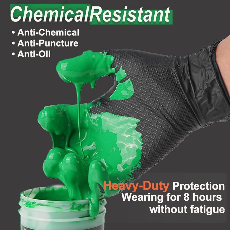 Heavy Duty Nitrile Safety Work - Nitrile Mechanic Glove のレビューと価格