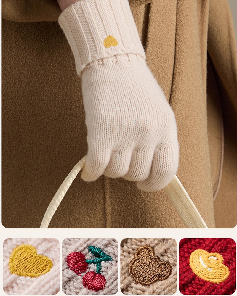 100% Wool Winter Beanie Hat Sc - Wool Glove Lined のレビューと価格