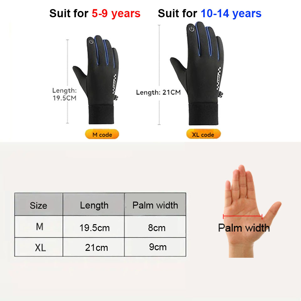 GTUBIKE Children's Gloves Touc - Ski Glove Waterproof のレビューと価格