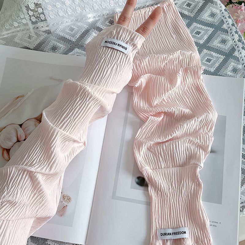 Summer Loose Ice Silk Uv Prote - Fingerless Glove Knit のレビューと価格